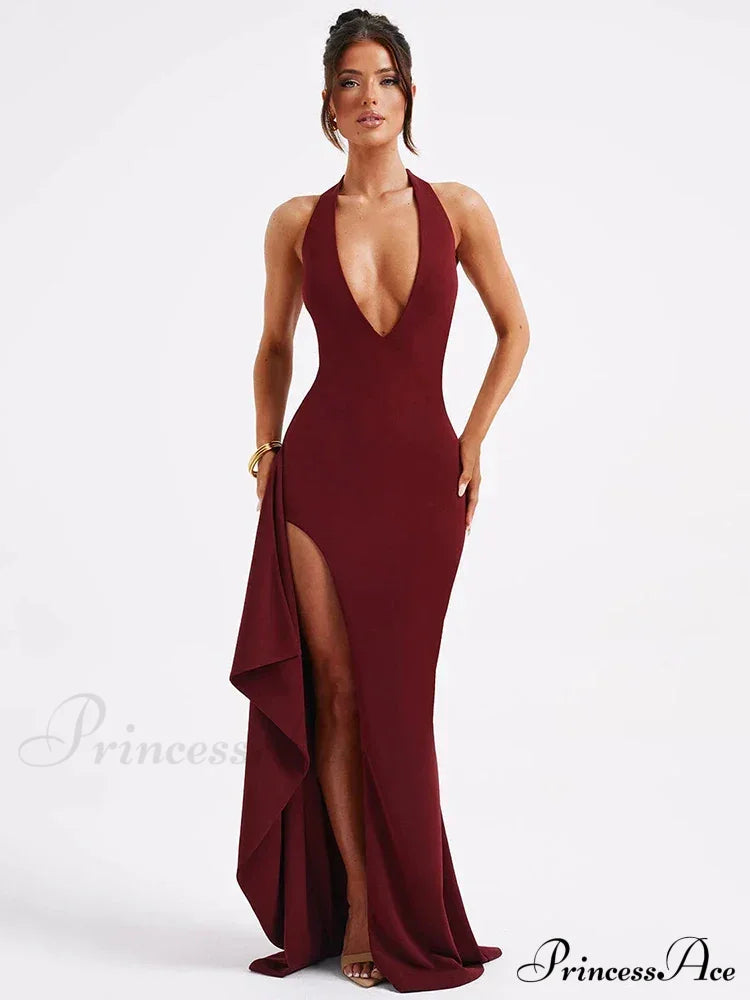 Crew Neck Graceful Vintage Ombre Dress