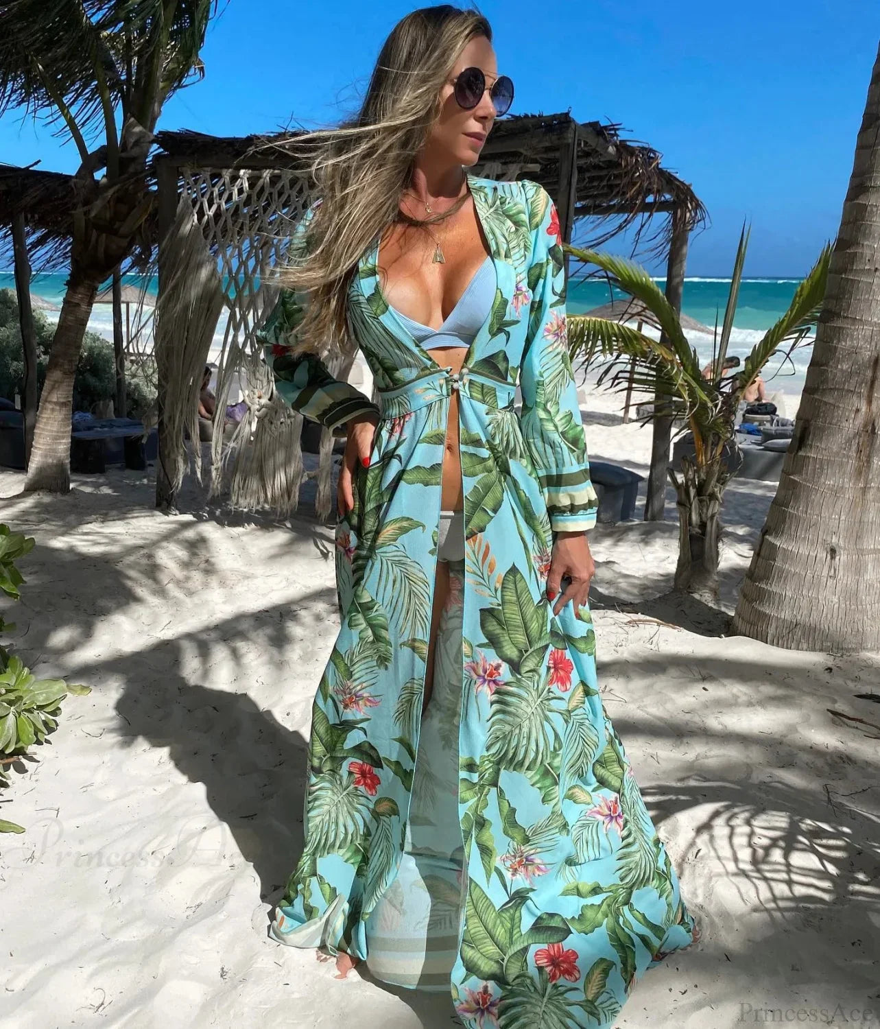 Crochet Kaftan Tunic Summer Beach Cover Up