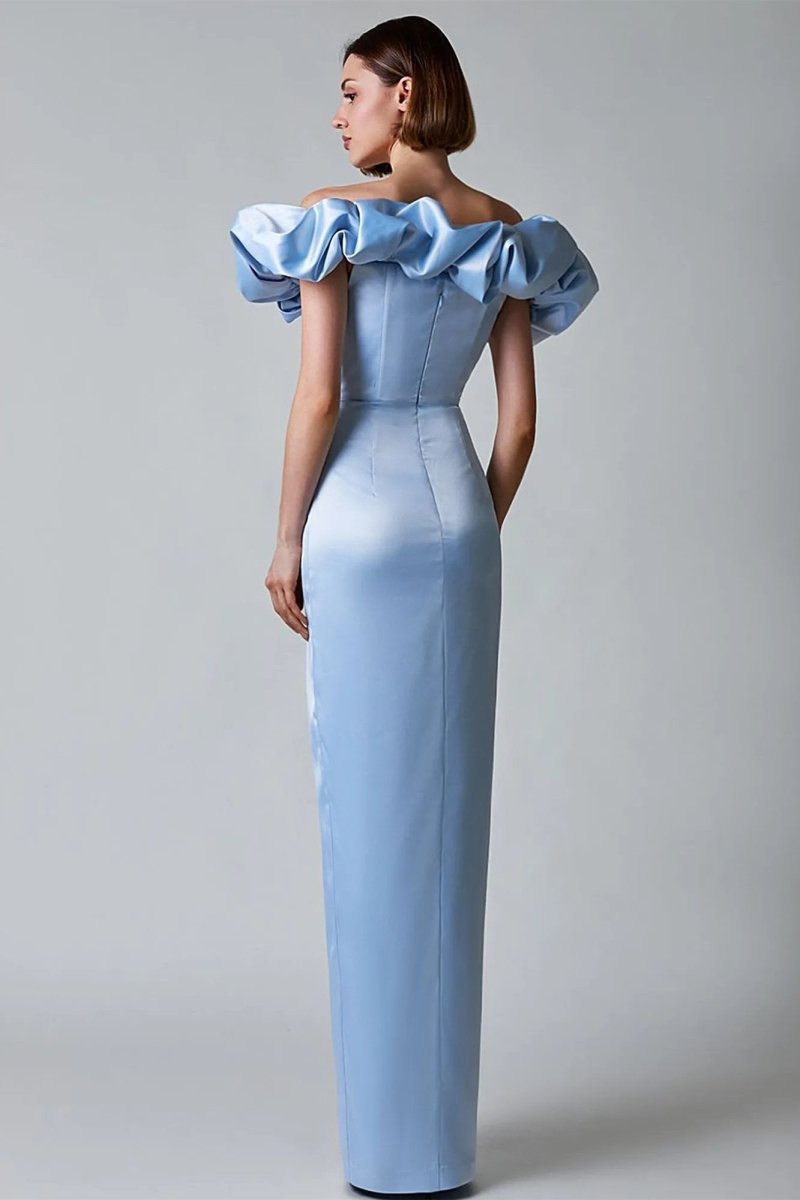 Greta® | Off-The-Shoulder Maxi Dress With Slit And Crystals