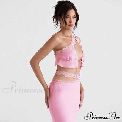 Cutout Tank Top Trendy & Mini Skirt Set