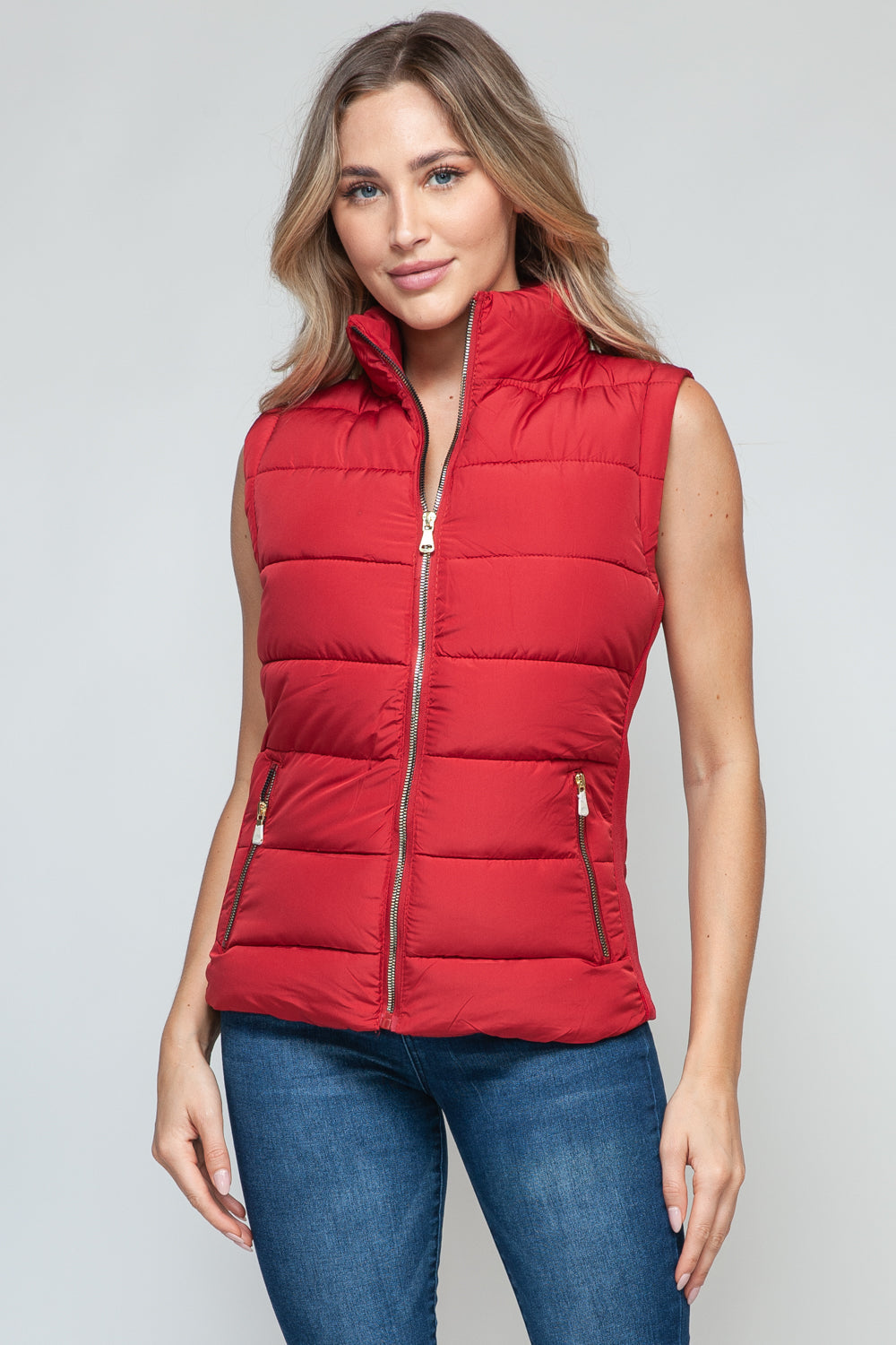 Marie | Snobbish turtleneck vest with zip and pockets