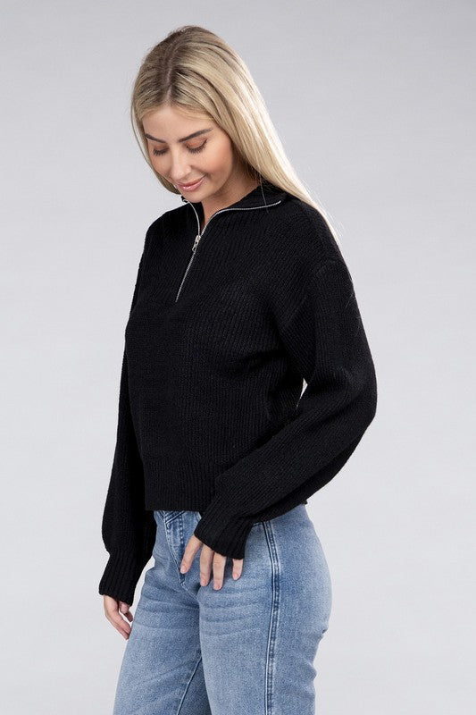 Olga | Easy to wear half zip sweater