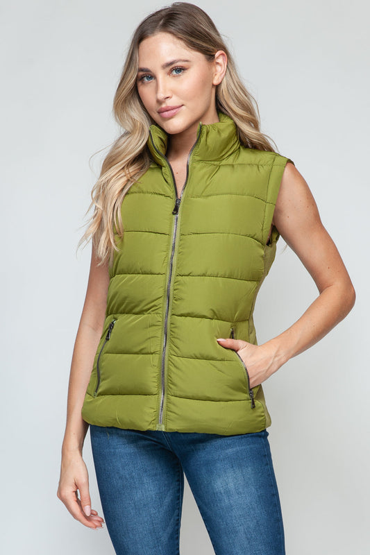 Simona | Snobbish turtleneck vest with zip and pockets