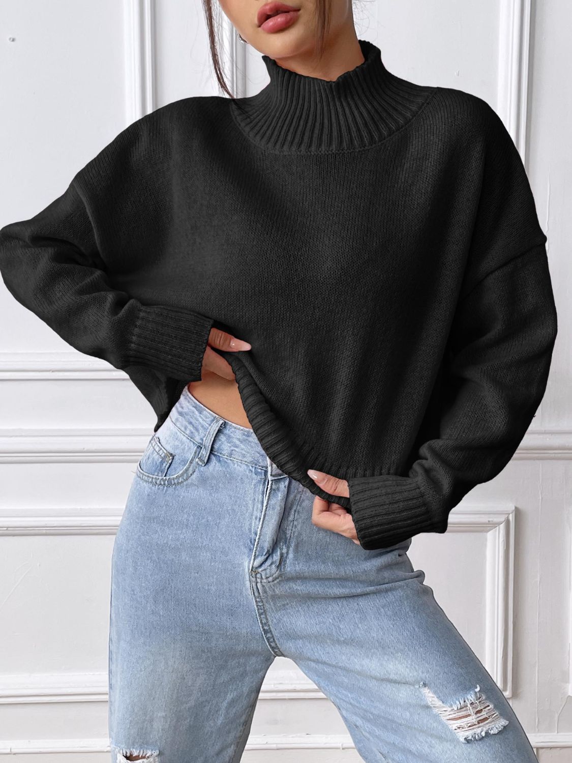 Viola | Turtleneck sweater with long sleeves