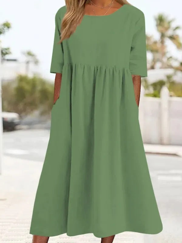 Veronica® | Midi Dress With Three-Quarter Sleeves