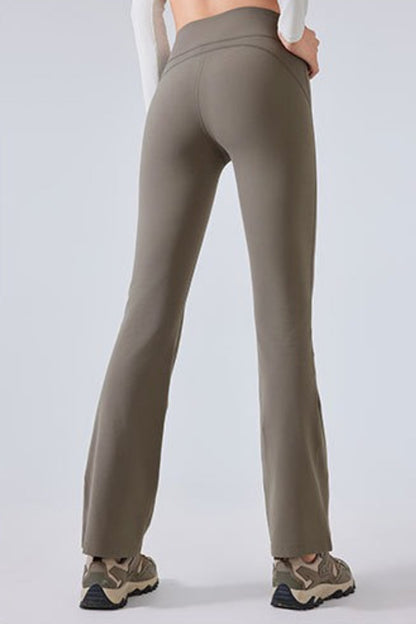 High-Waisted Fleece Lined Flared Yoga Leggings