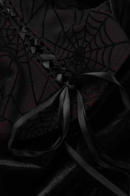 Halloween Flare Sleeve Gothic Dress