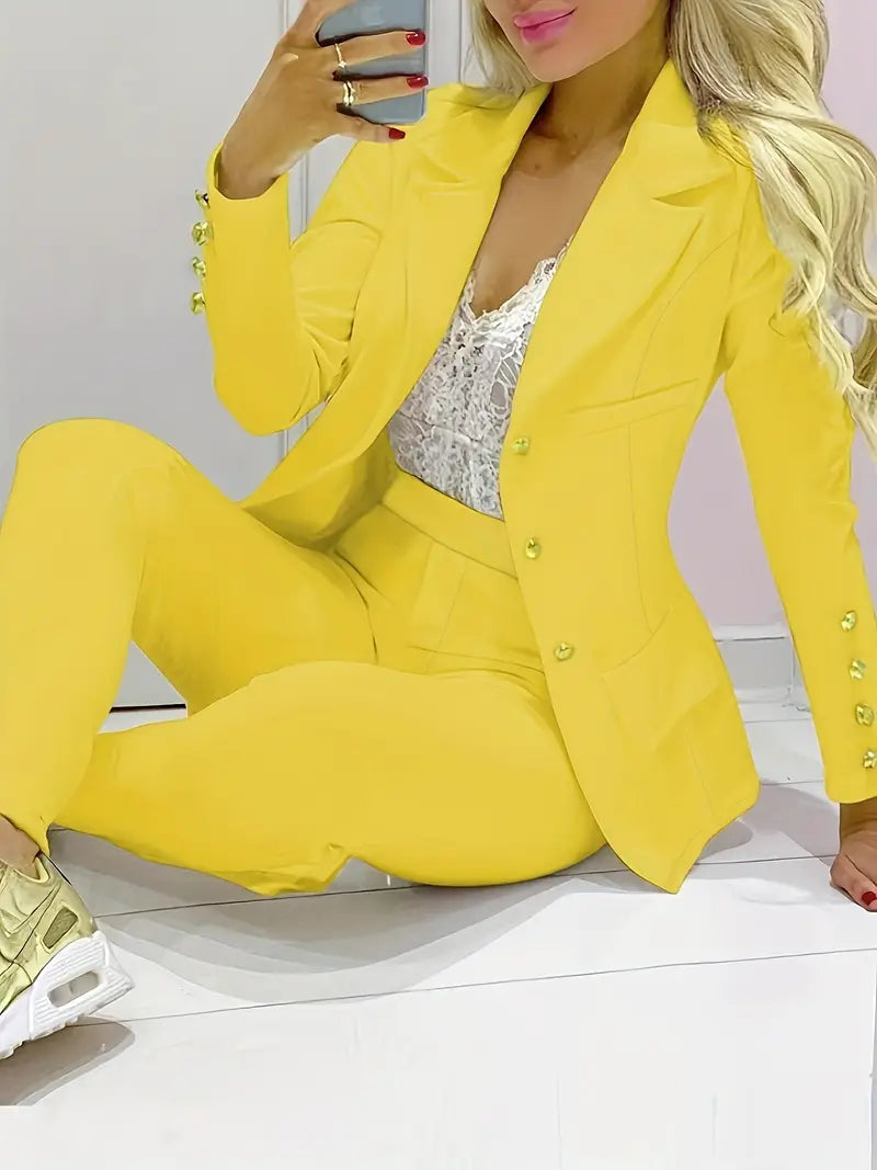 Rocio® | Stylish Business Set Blazer + Trousers