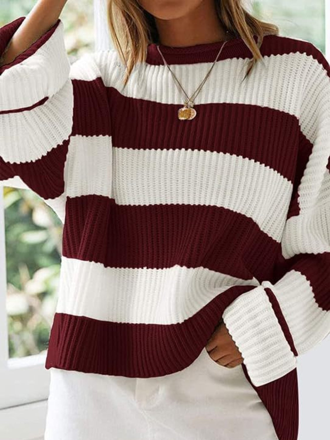 Tania | Crew neck sweater with long sleeves