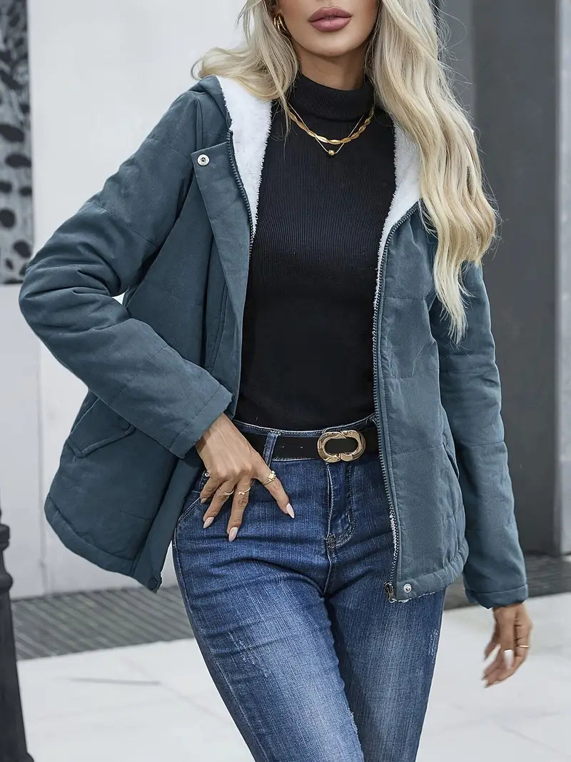 Katia | Padded jacket with front zip fastening