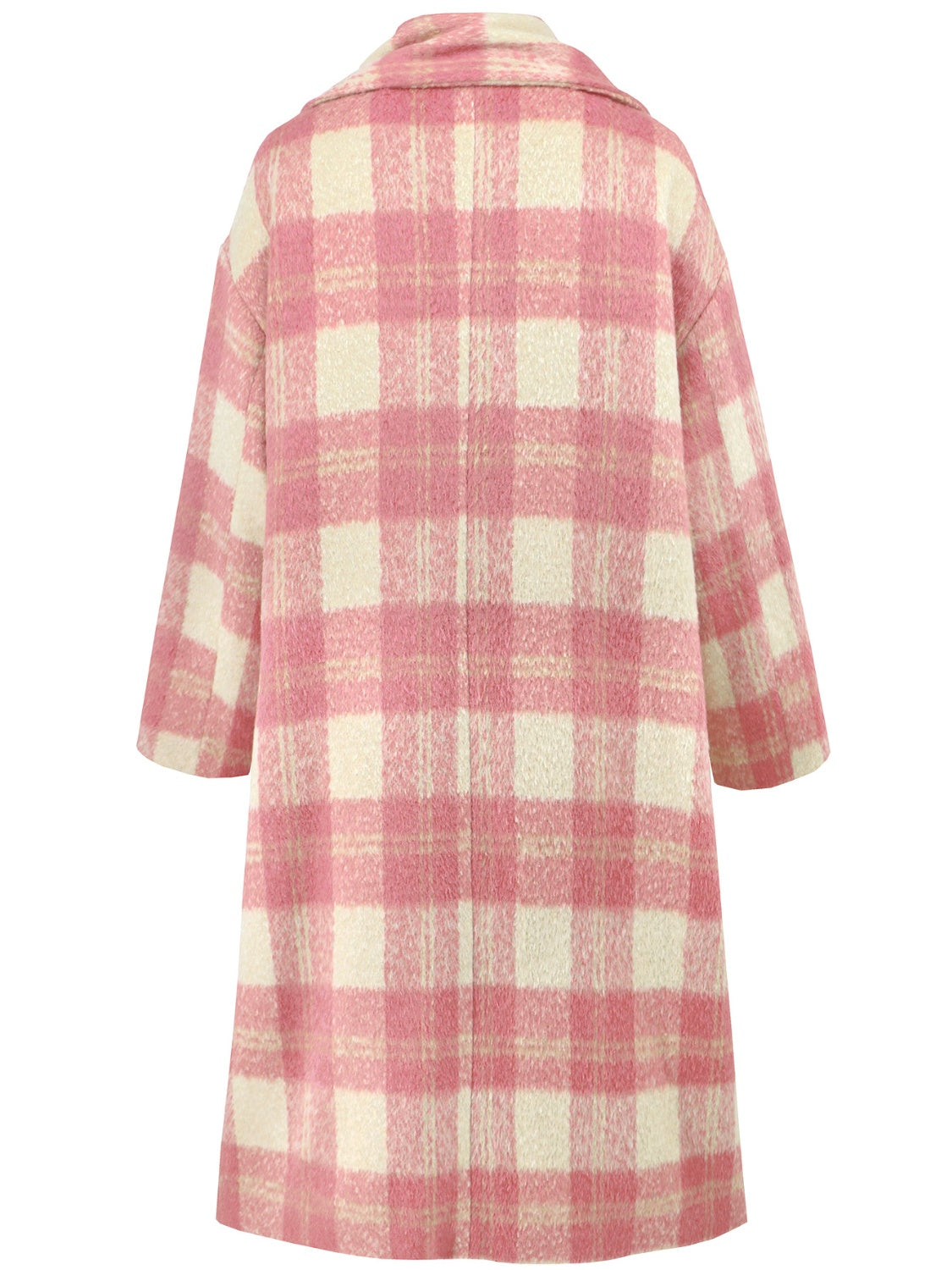 Rubí | Checked long sleeve button down coat