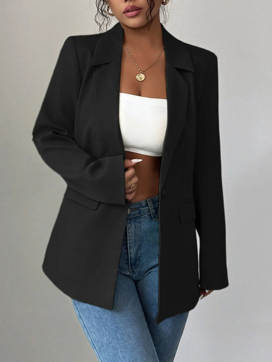 Debora® | Elegant Blazer With A Lapel Collar And One Button