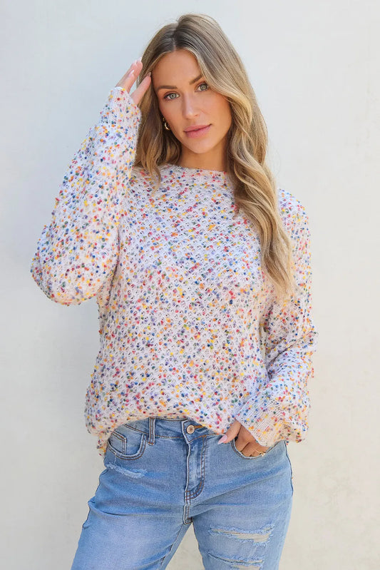 Claudia | Crew neck sweater with long sleeves