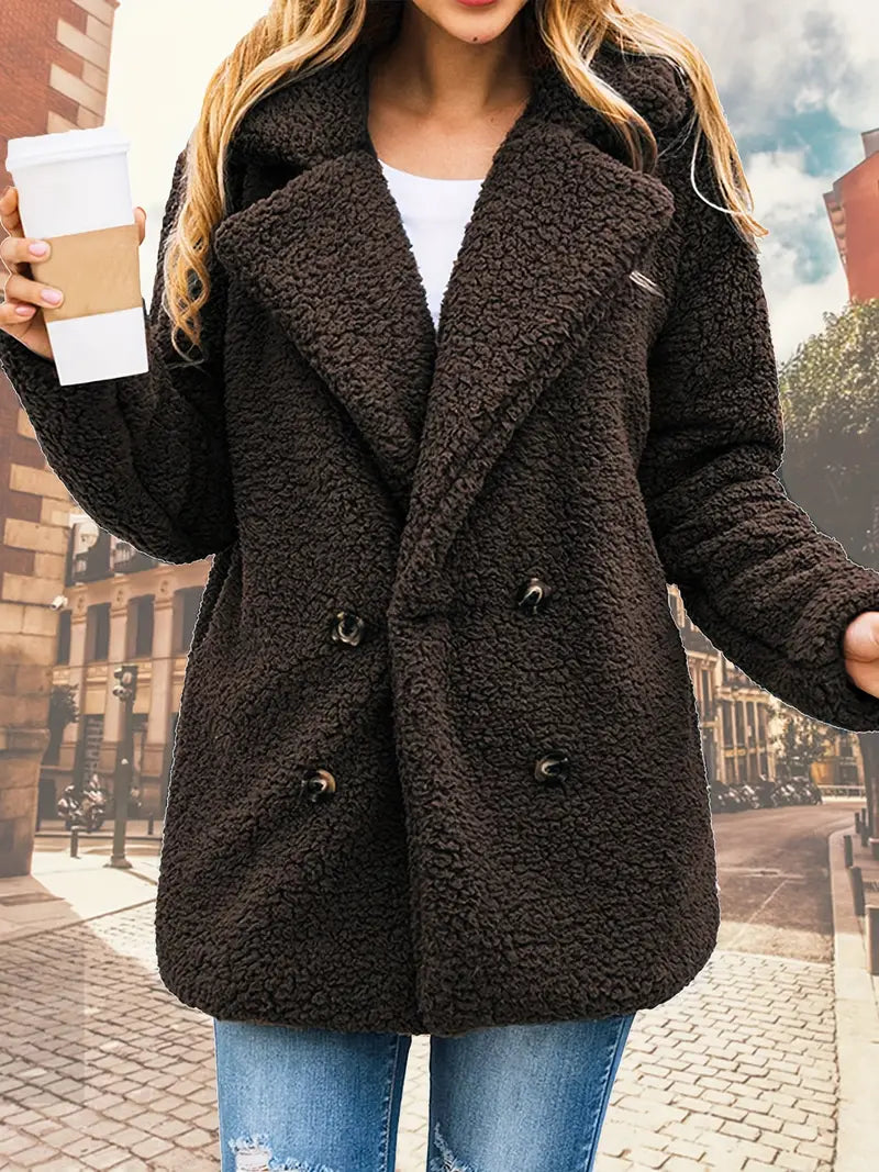 Frida | Knitted plush jacket