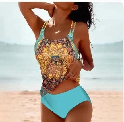 Vicenta® | Stylish Printed Tankini Swimsuit