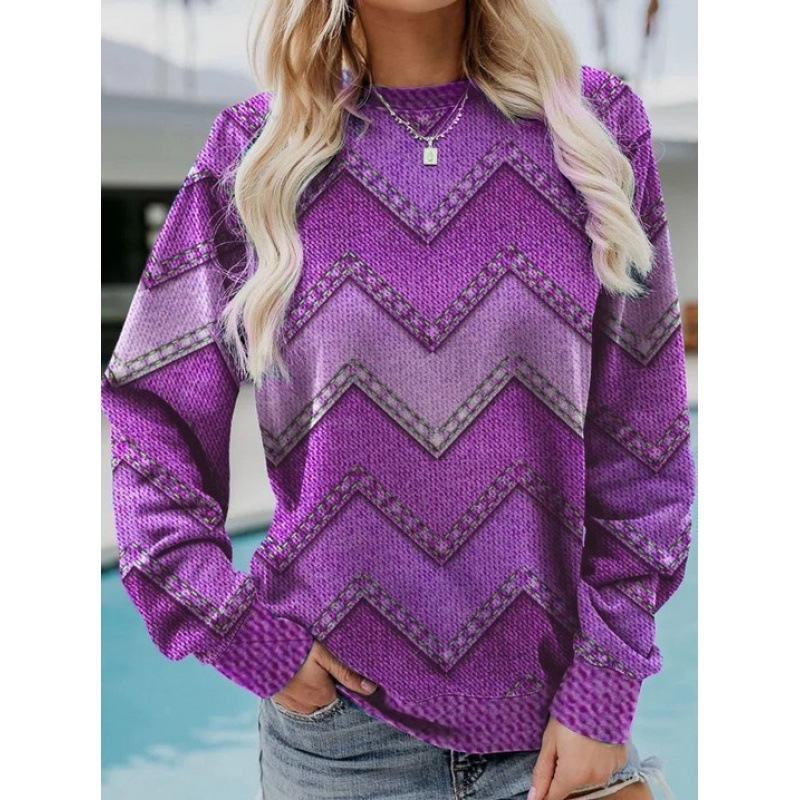 Katia | Geometric casual sweatshirt