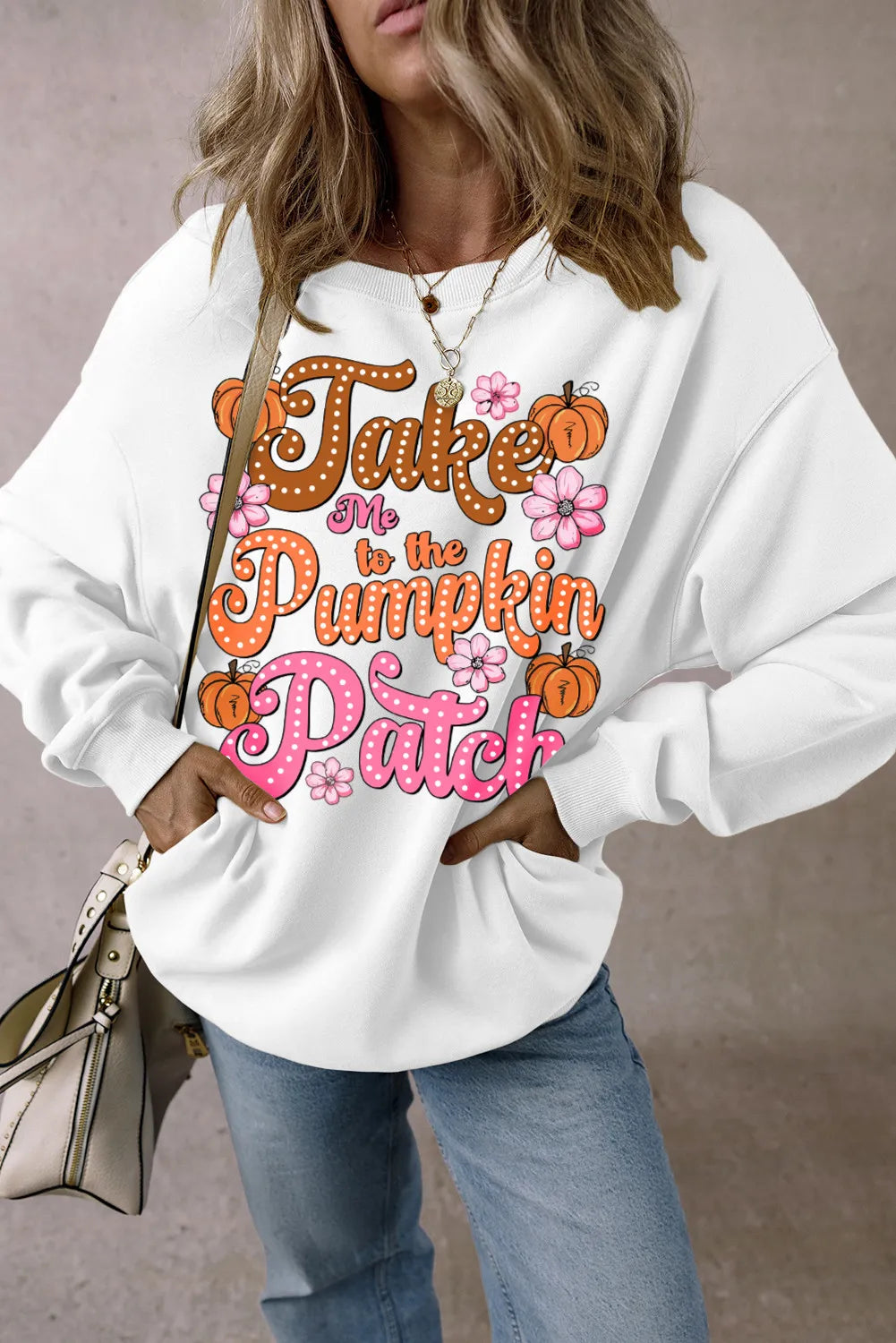 Ester | Long sleeve sweatshirt with letter graphic