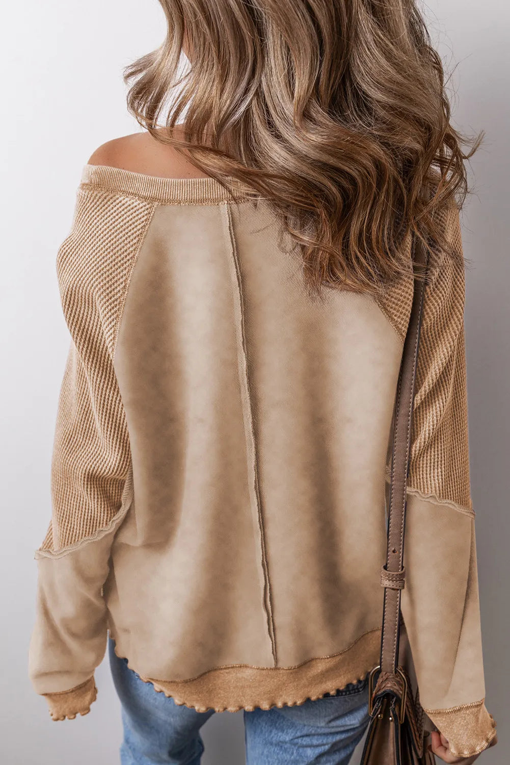 Felisa | Long sleeve sweatshirt with exposed seams
