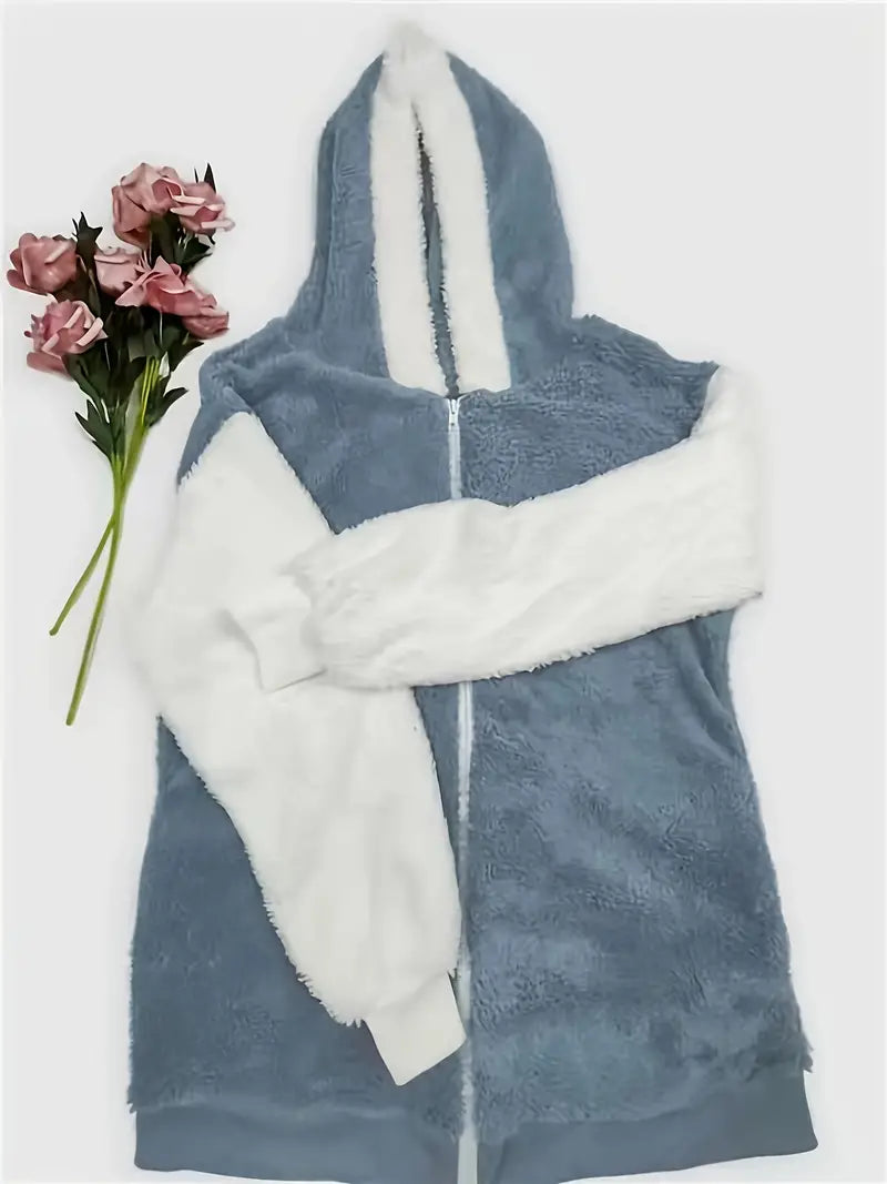 Fatima | Plush hooded cardigan
