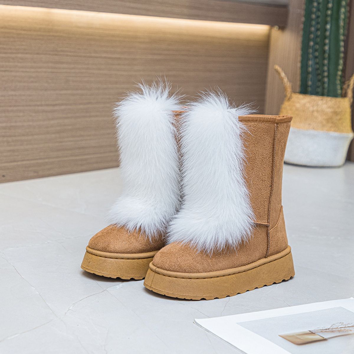 Rosanna | Thermal suede platform boots