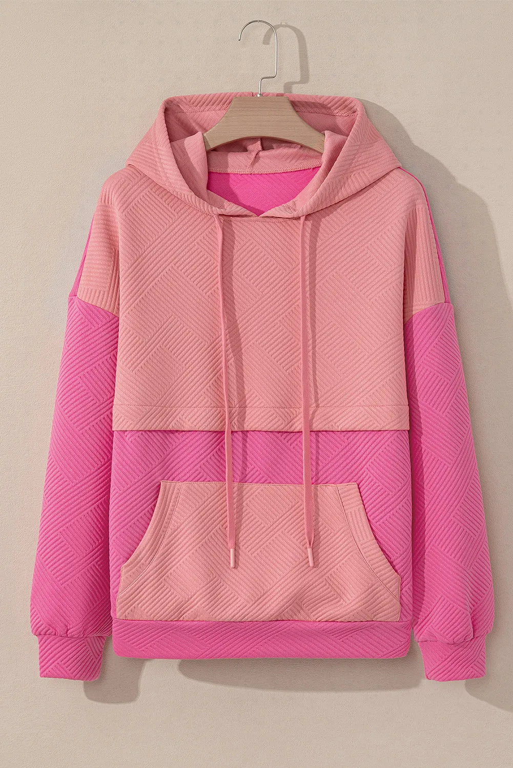 Lara | Long sleeve drawstring hoodie with color block design