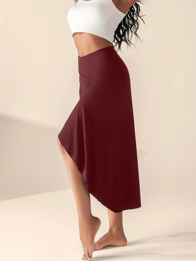 Luciana® | High Waist Slit Skirt With Pockets