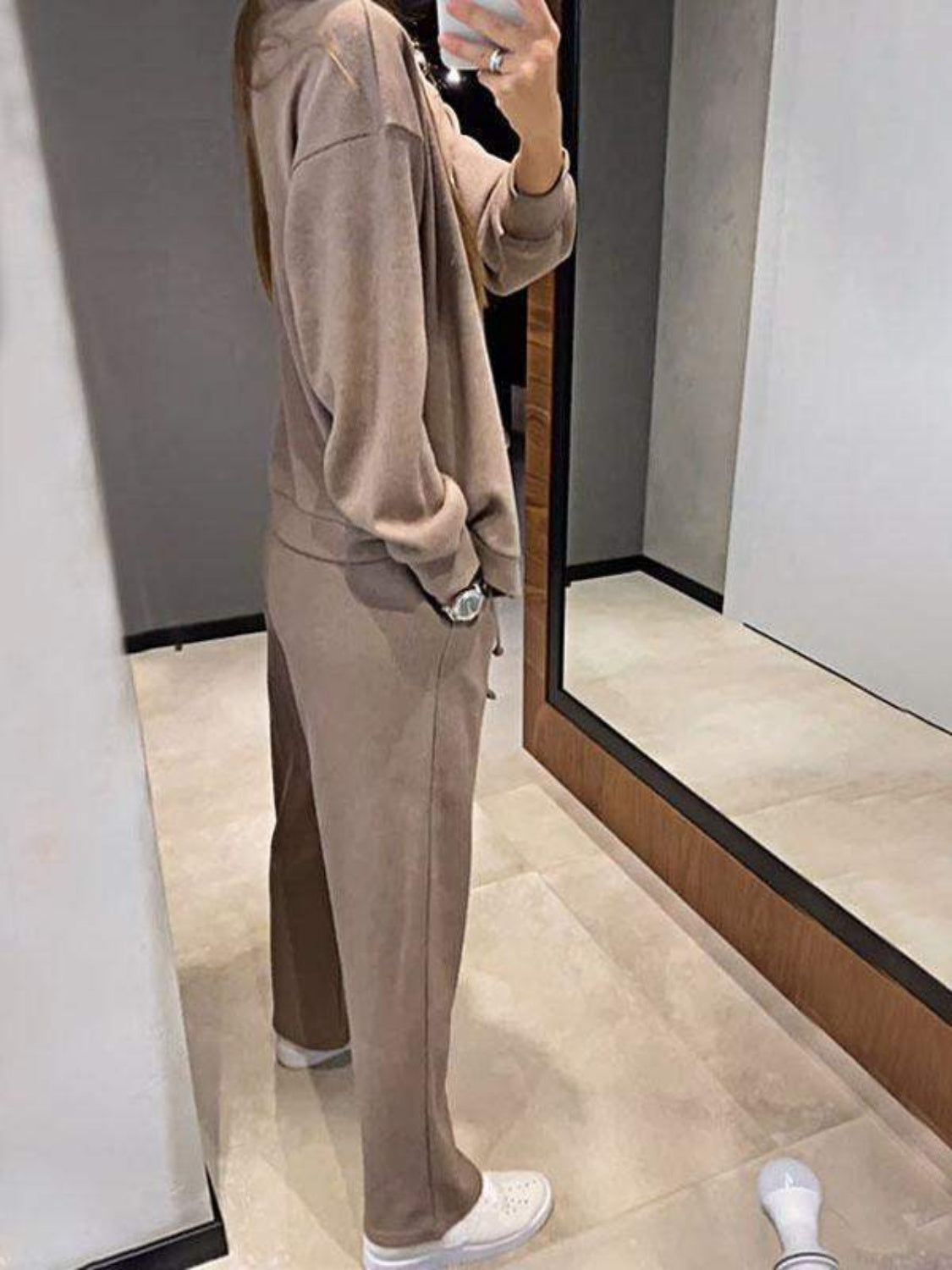 Hedwig | Full size button down long sleeve top and pants set