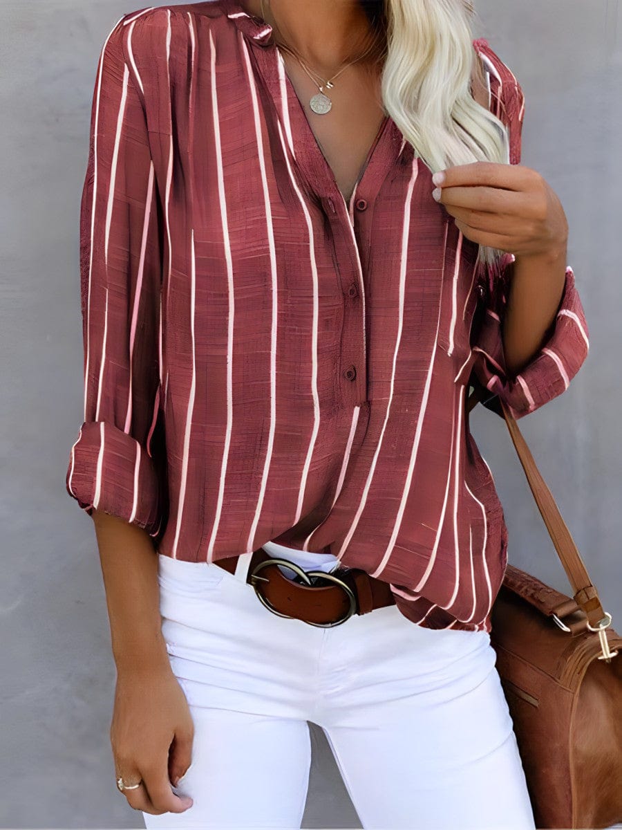 Elvira® | Striped Spring Blouse