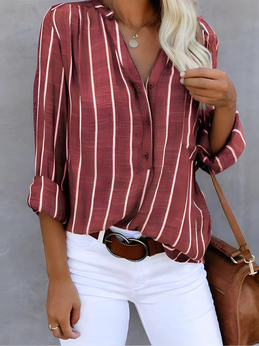 Elvira® | Striped Spring Blouse