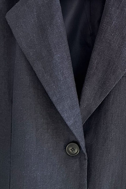Casual Tencel Linen Suit Blazer