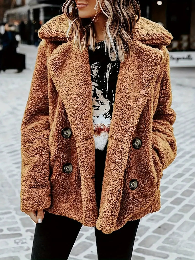 Frida | Knitted plush jacket