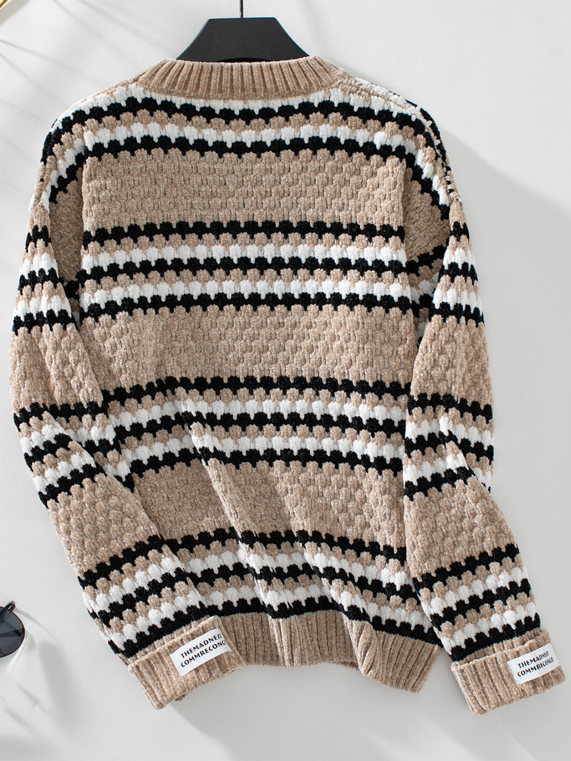 Adele | Striped long-sleeved sweater with a crew neck