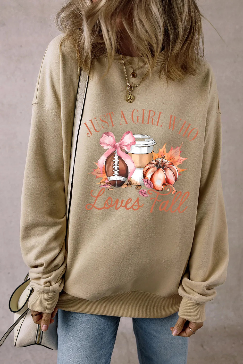 Amparo | Graphic crew neck long sleeve sweatshirt