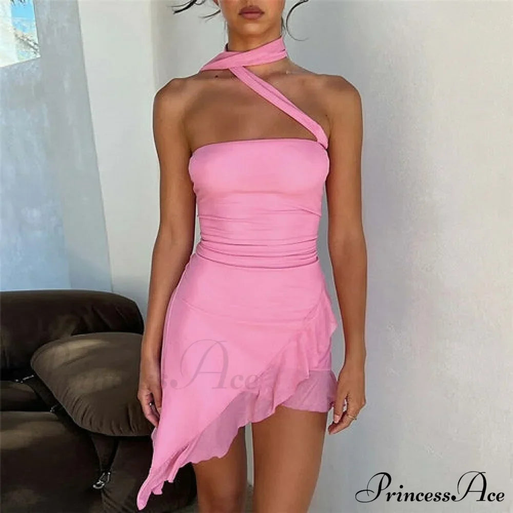 Daphne Ruched Stylish Bodycon Mini Dress