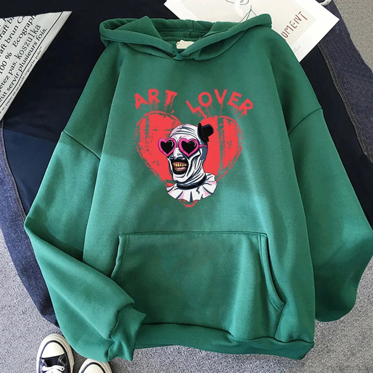Dark Jester Graphic Pullover Hoodie