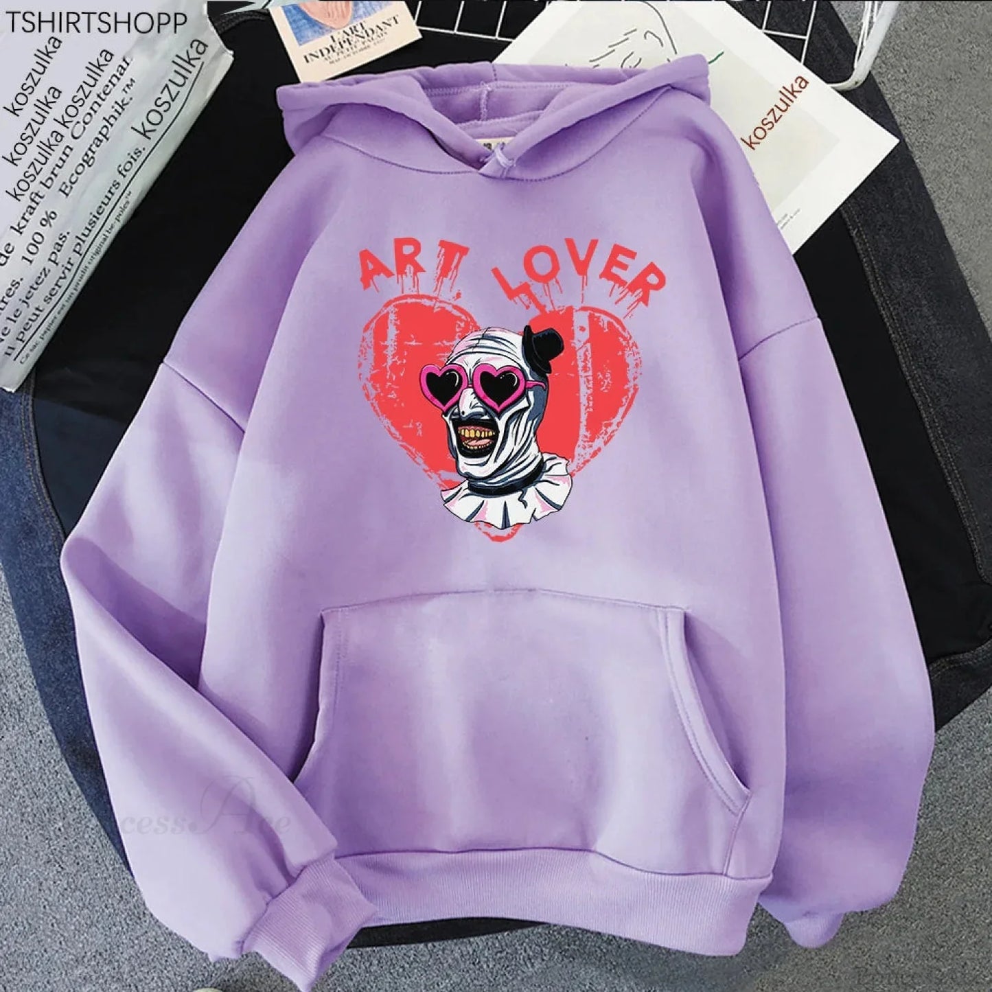 Dark Jester Graphic Pullover Hoodie