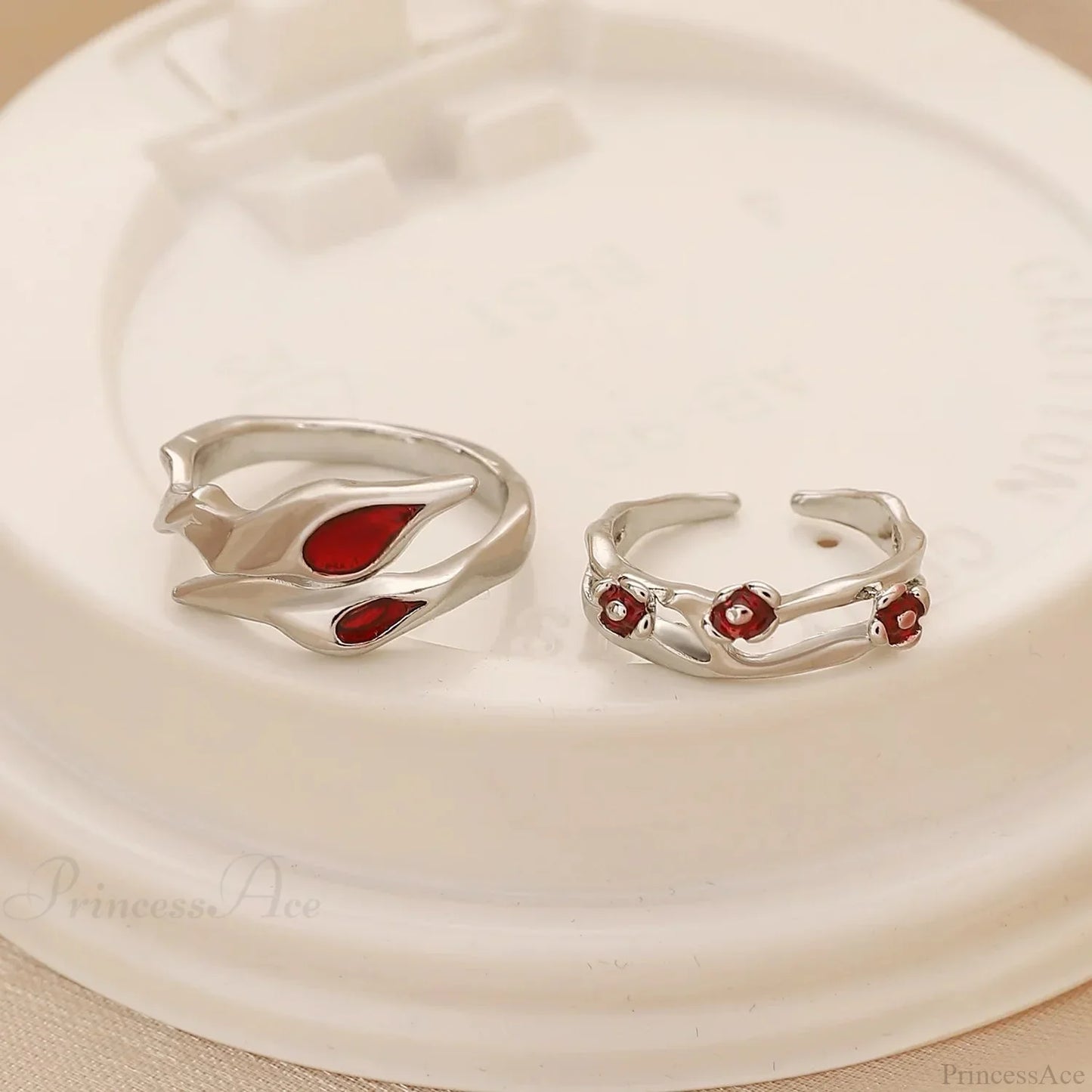 Dark Red Crystal Band