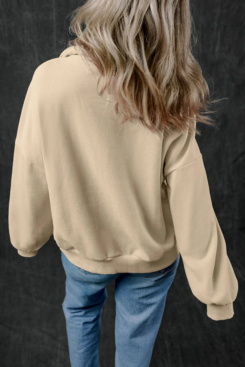 Adriana | Long sleeve half zip sweatshirt