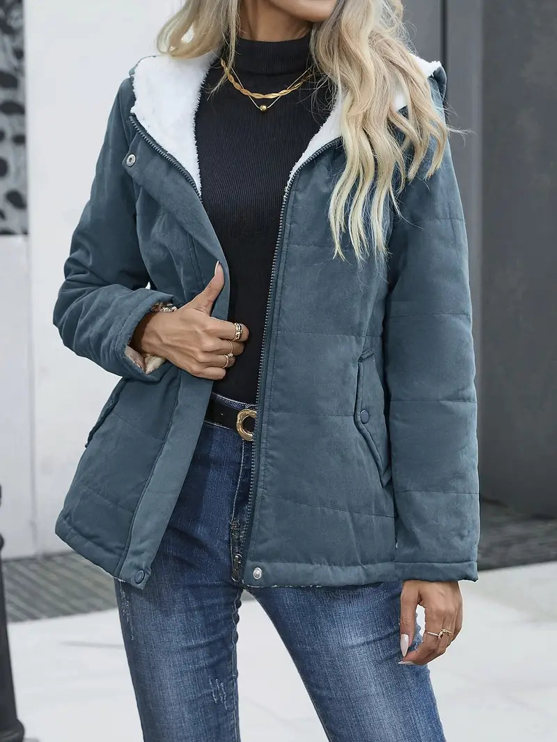 Katia | Padded jacket with front zip fastening