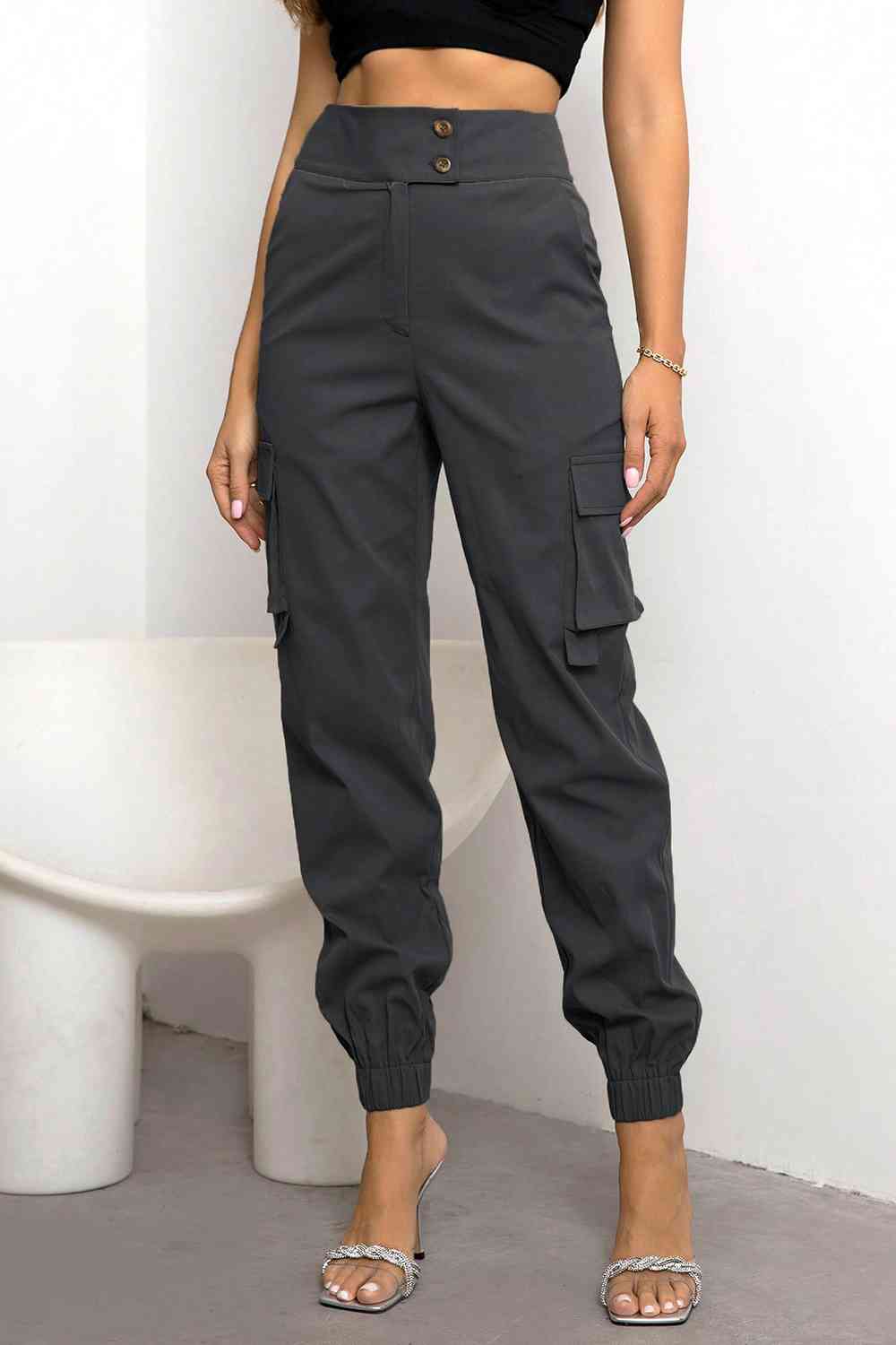 Shelby® | High-Waisted Casual Cargo Jogger Pants