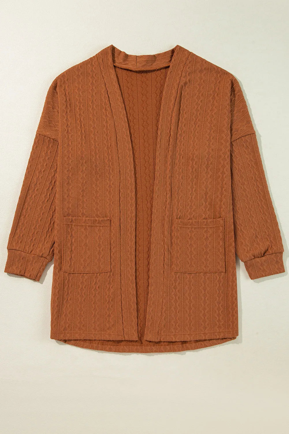 Wendy | Structured open front long sleeve cover with pockets
