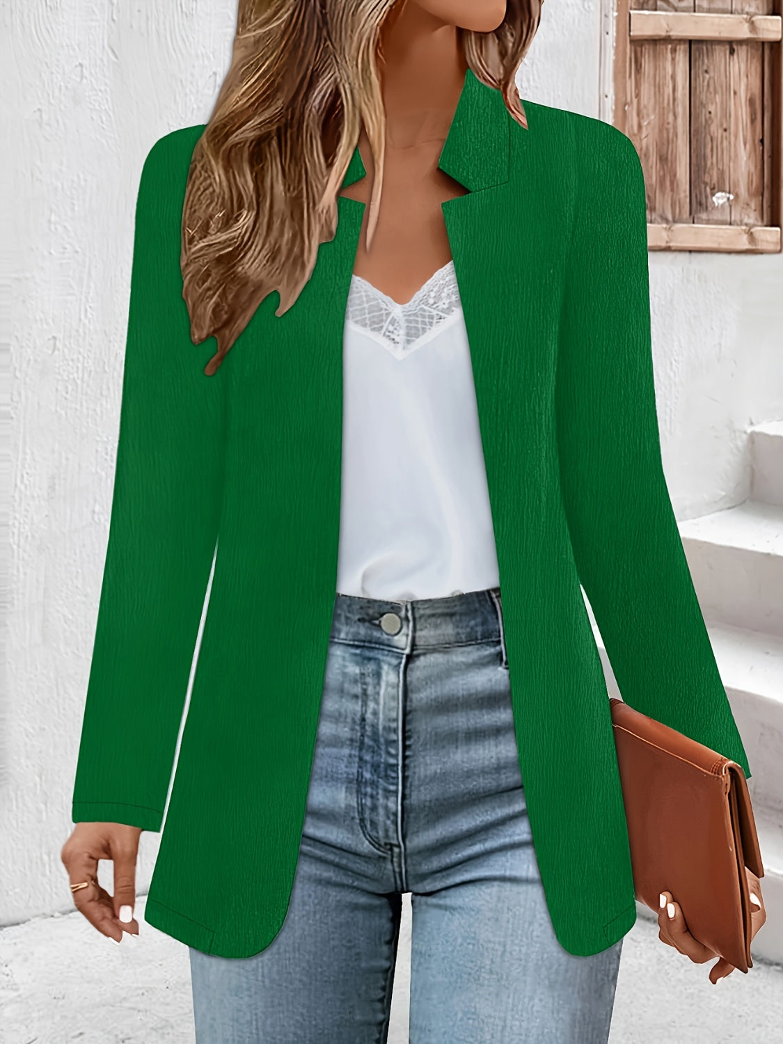 Miriam | Long sleeve open front jacket