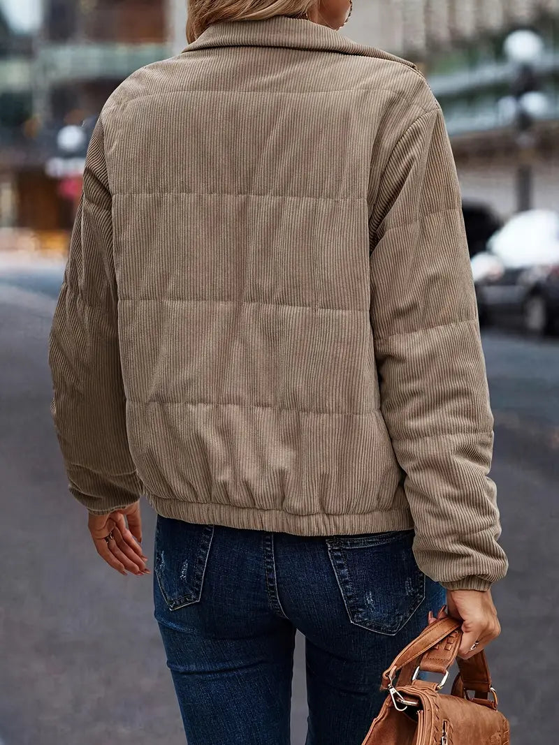 Leila | Woven quilted coat