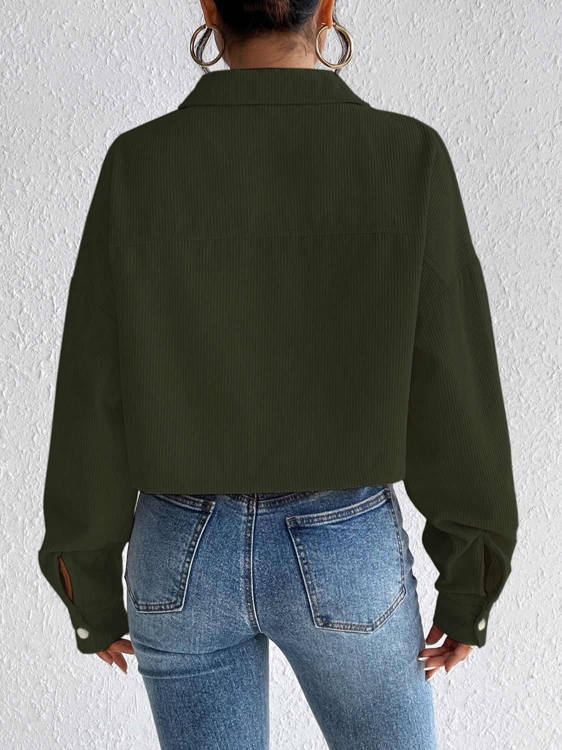 Constance | Long sleeve jacket with snap fastening