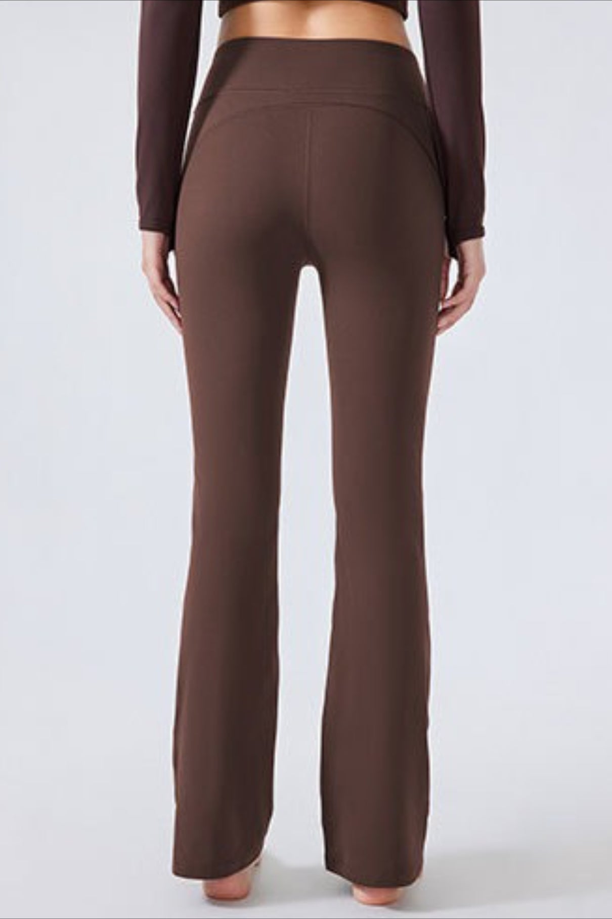 High-Waisted Fleece Lined Flared Yoga Leggings