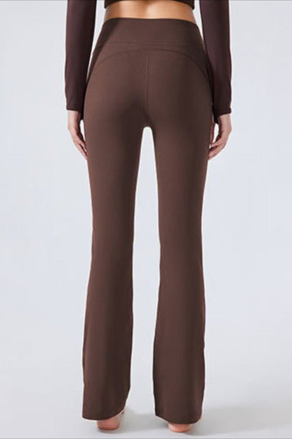 High-Waisted Fleece Lined Flared Yoga Leggings