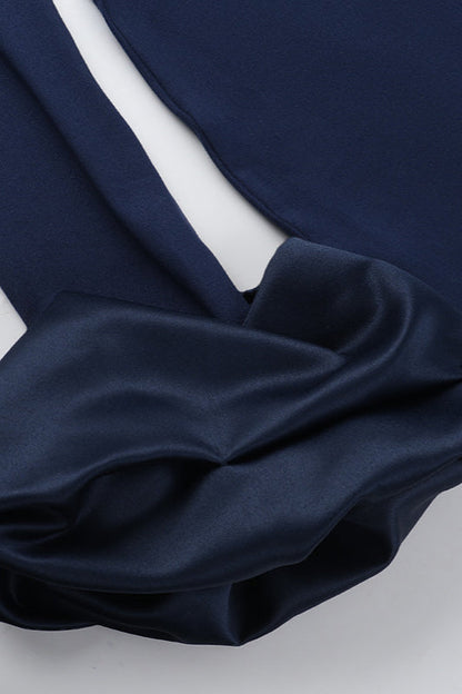 Elegant Designer Puff Sleeve Maxi Dress