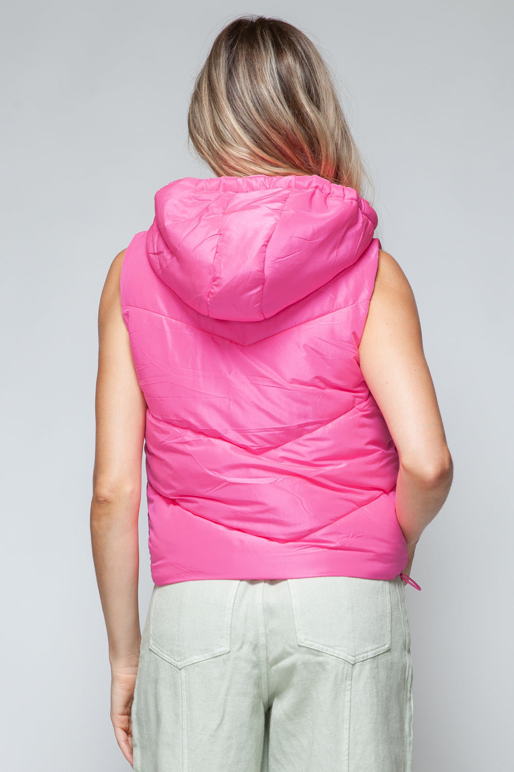 Gabrielle | Snobish quilted hooded zip-up vest