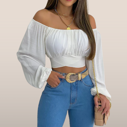 Nayeli® | -Top sans épaules Style boho elegant with some longues