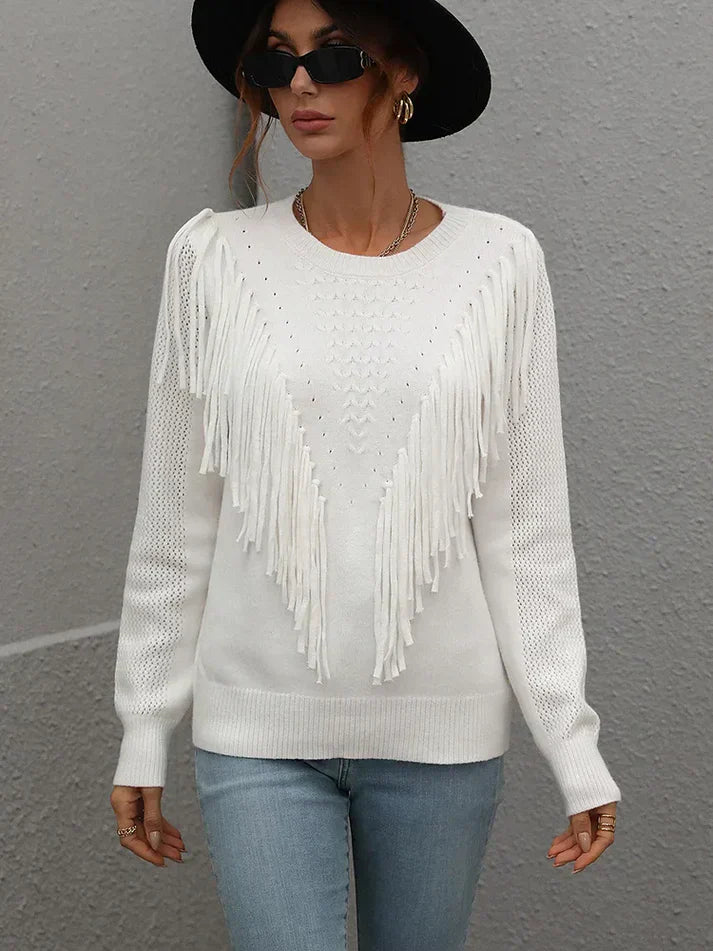 Erica® | Elegant Cotton Knit Sweater